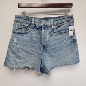 Old Navy Higher Highrise Sky-Hi A-Line Secret Smooth Pocket Denim Shorts Size 8